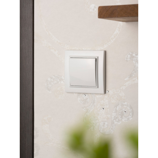 Минск Выключатель 1-клавишный СП,10А, белый EKF Basic