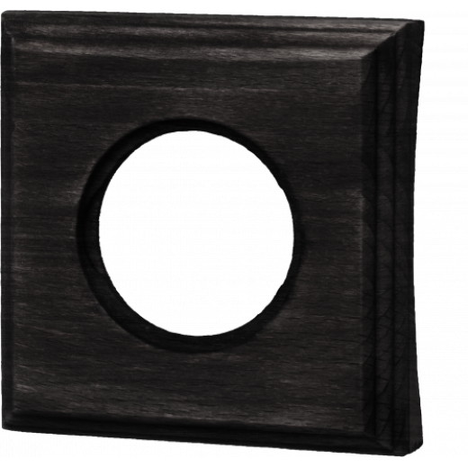 Шедель Бук Угольно-черный Рамка 1-ая на бревно 240мм (скрытый монтаж)