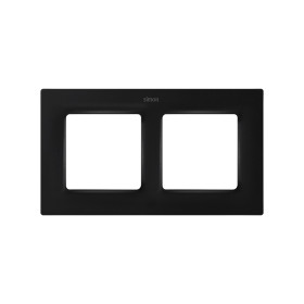Simon S82 Concept Матовый черный, Рамка на 2 поста