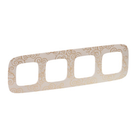 Legrand Valena ALLURE Нарцисс золото Рамка 4-ая.