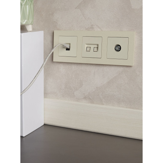 BRITE Роз. RJ45 комп.кат.6 РК11-БрКр беж. IEK