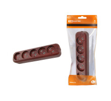 TDM Колодка розеточная 5 гнезд 2П б/з 10А 250В 