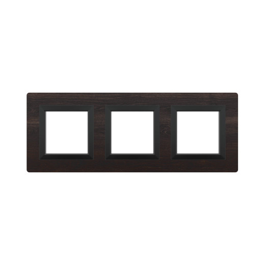 Рамка из натурального дерева 3 поста (6 мод.), Avanti, венге