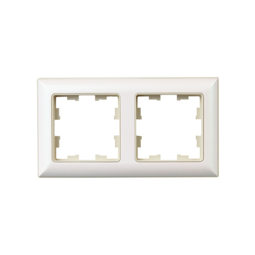 BRITE Рамка 2-мест. РУ-2-Бр беж./жемч. IEK