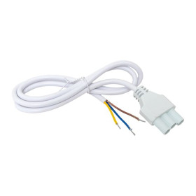 Кабель для подключения светодиодных линейных светильников ДБО-60/120/150 белый 1 метр 3x0,75 мм2 EKF.