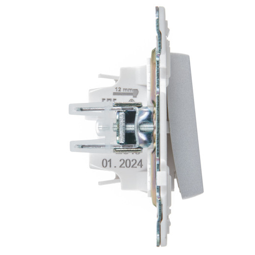 SKANDY Выключ. 1-кл. 10А SK-V01S сереб. IEK