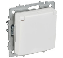 IEK BRITE Роз. с з/к/ш с кр. 16А IP44 РСбш10-3-44-БрАБ а/б