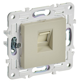 IEK SKANDY Бежевый Розетка компьютерная RJ45 кат.6 SK-K02B