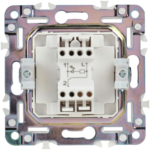 SKANDY Выключ. 1-кл. с инд. 10А SK-V07Bl черн. IEK