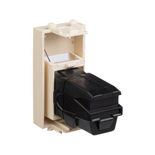 HDMI розетка модульная, тип А-А, Avanti, ванильная дымка, 1 модуль