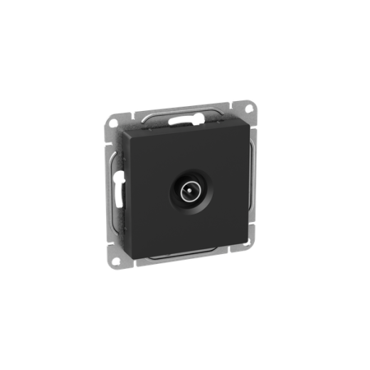 Механизм розетки TV, оконечная, чёрный Эпика EKF
