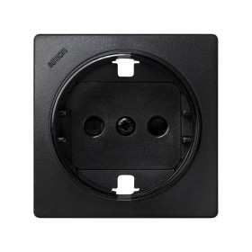 Simon 73 loft Графит Накладка розетки с/з с защитными шторками