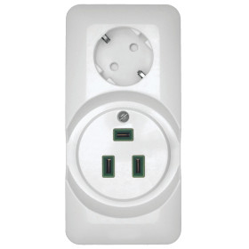 Systeme Electric Blanca наруж Бел Розетка 2-ая для электроплит 32А+силовая 16А (в сборе)(опт.упак.)