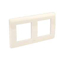 DKC Brava Рамка на 2+2 модуля (двухместная), слоновая кость, RAL9001