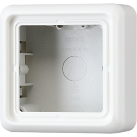 JUNG CD 500/CD plus Белая Коробка для накладного монтажа 1-ая с рамкой