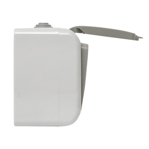 Мурманск Блок розетка 1-м 16А с заземлением с крышкой + 2-кл выключатель IP54 серый EKF