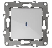 ЭРА 12-1102-01 Выключатель с подсветкой, 10АХ-250В, IP20, Эра12, белый (10/100/3200)