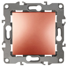 ЭРА 12-1001-14 Выключатель, 10АХ-250В, IP20, без м.лапок, Эра12, медь (10/100/2500)