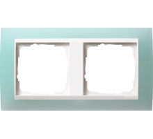 Gira Event Opaque Салатовый/Бел.глянц. Рамка 2-ая