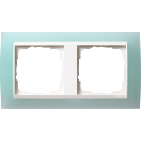 Gira Event Opaque Салатовый/Бел.глянц. Рамка 2-ая