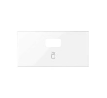 Simon 100 Белый глянец Накладка розетки USB