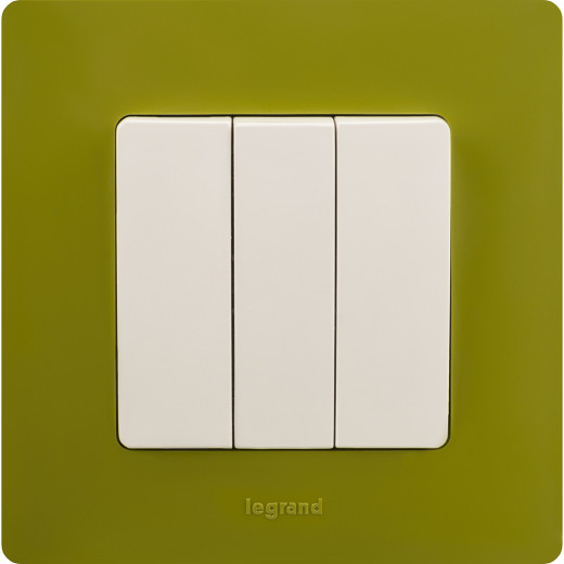 Рамка 1 пост - Legrand Etika - зелёный папоротник