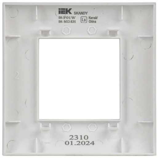 SKANDY Рамка 1-мест. SK-F01W арк. бел. IEK