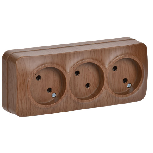 GLORY Роз. 3-я без з/к/ш о/у 10А РС23-2-ХД дуб IEK