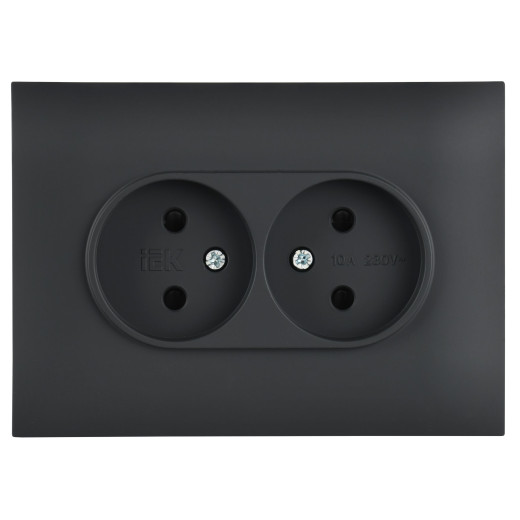 SKANDY Роз. 2-я без з/к с з/ш 10А сб. SK-R09G граф. IEK