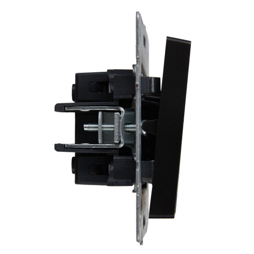 BRITE Выключ. 2-кл. с инд. 10А ВС10-2-1-БрЧ черн. IEK