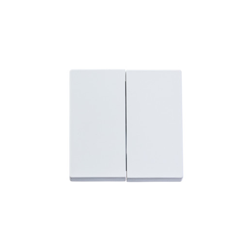 Клавиша для механизма 2-клавишных выключателей/переключателей/кнопок, Future/Axcent/Carat/Династия, белый бархат