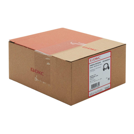 Кабель питания DKC, Sсhuko - IEC320 C19, 1,0м, 3х2,5мм