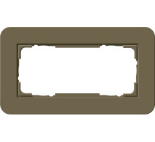 Gira E3 Дымчатый/Антрацит Рамка 2-ая без перегородки