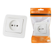 TDM Розетка 2П 10А белая 