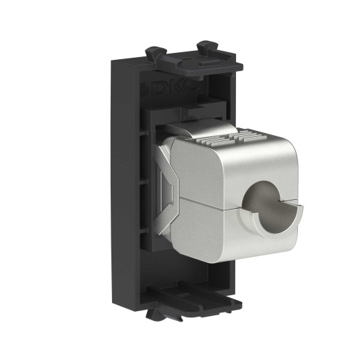 Компьютерная розетка RJ-45 без шторки модульная, кат.5е экранированная, Avanti, черный матовый, 1 модуль