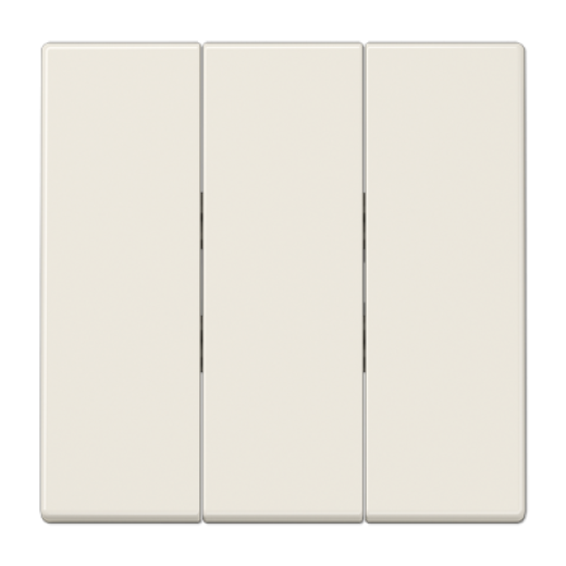 Тройная клавиша для балансирных механизмов выключателей (кнопок), термопласт, слоновая кость, LS990