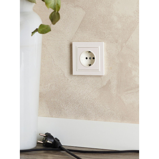 BRITE Рамка 1-мест. IP44 РУ-1-БрЖ-44 жемч. IEK