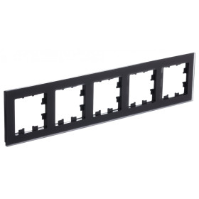 Systeme Electric AtlasDesign Nature Матовое стекло Черный Рамка 5-ая, универсальная