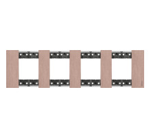 BT Living now Медь Рамка немецкий стандарт 4 поста (2+2+2+2 мод).