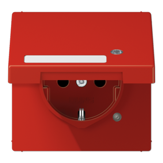 SCHUKO-розетка с крышкой