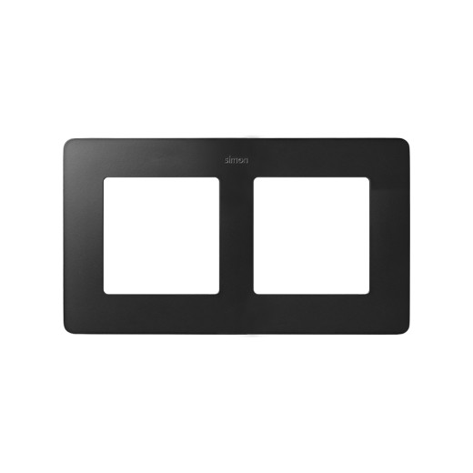 Simon 82 Detail Рамка на 2 поста, , белый - графит