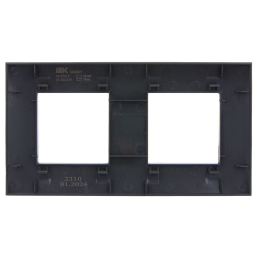 SKANDY Рамка 2-мест. SK-F02T титан IEK