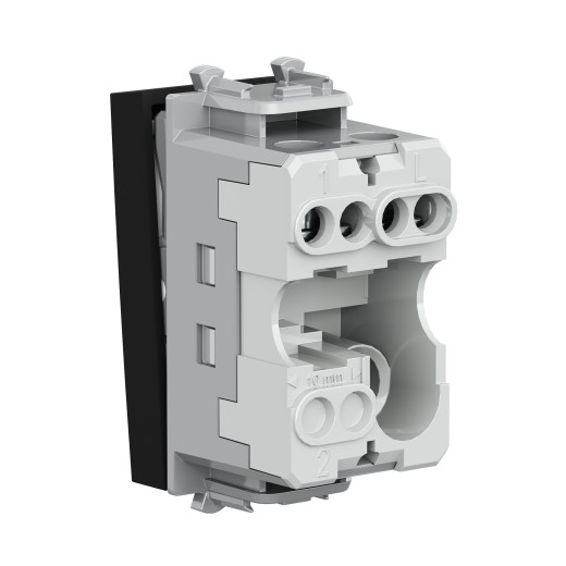 Выключатель модульный, Avanti, черный матовый, 1 модуль