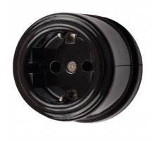 BIRONI Лизетта Керамика Черный Розетка с/з