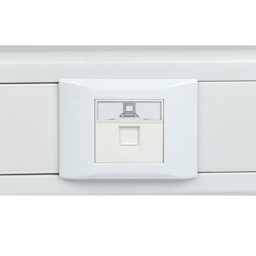 Розетка RJ45 кат. 5e, 2 модуля EKF