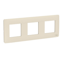 Schneider Electric Unica Studio Беж Рамка 3-ная