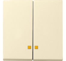 Gira S-55 Крем глянц Клавиша 2-ая с линзами подсветки