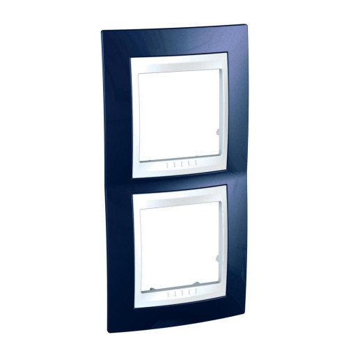 UNICA ХАМЕЛЕОН РАМКА 2-постовая, вертикальная, БЕЛЫЙ/ ИНДИГО