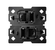Simon 100 Розетка 2xRJ45 Cat.6 с адаптером