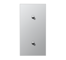 JUNG LS1912 Алюминий Центральная плата, 2 поста, для вертикальной установки, тумблеры 1+1,цилиндр; метал. исполнение